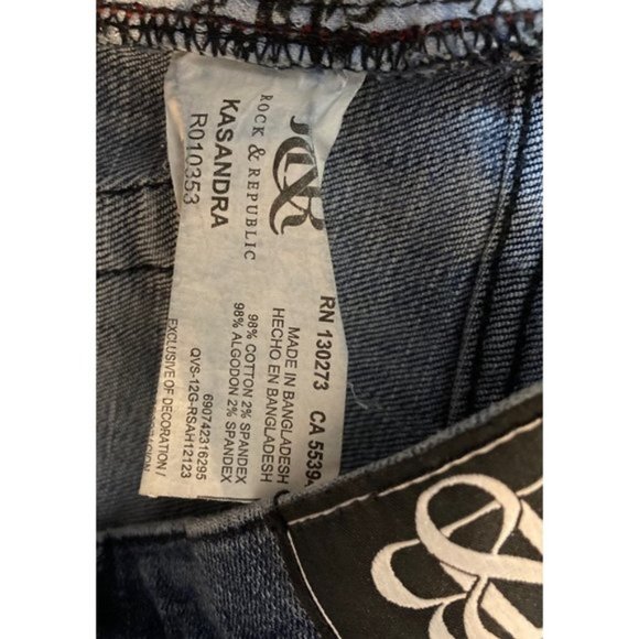 Rock Republic Womens Size 8 Kasandra Bootcut Jeans Low Rise Medium Wash Stretch - Picture 8 of 8